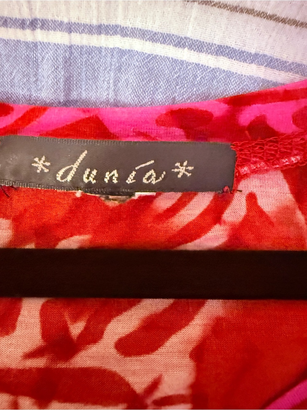 Vibrant Pink Tie Dye Patterned Midi Dress by Dunia - Picture 6 of 6